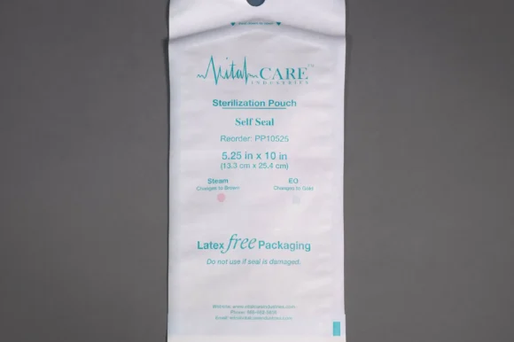 Self-Sealing Sterilization Pouches 5.25" X 10" | Paper/Blue Film | Case Of 2000 | SP52510 | House Brand